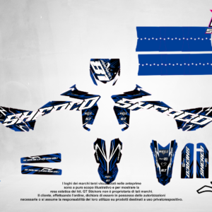 Kit Grafiche Personalizzate SHERCO SE SEF 125 250 450 – Venom – Crystal 0.4 mm