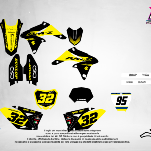 Kit Grafiche Personalizzate SUZUKI RM RMZ 65 85 125 250 450 – Apex – Crystal 0.4 mm