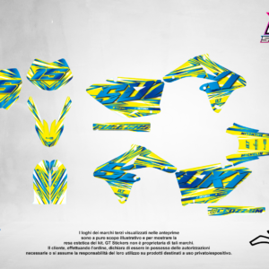 Kit Grafiche Personalizzate SUZUKI RM RMZ 65 85 125 250 450 – Blaze – Crystal 0.4 mm