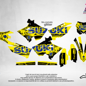 Kit Grafiche Personalizzate SUZUKI RM RMZ 65 85 125 250 450 – Cobra – Crystal 0.4 mm
