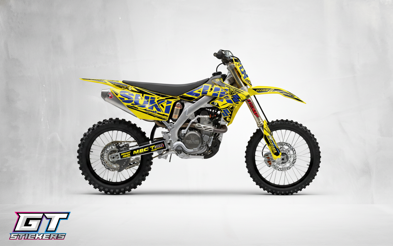 Kit Grafiche Personalizzate SUZUKI RM RMZ 65 85 125 250 450 – Cobra – Crystal 0.4 mm - immagine 2