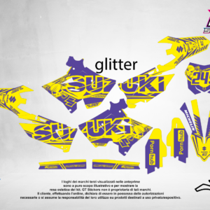Kit Grafiche Personalizzate SUZUKI RM RMZ 65 85 125 250 450 – Ghost – Crystal 0.4 mm