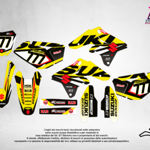 Kit Grafiche Personalizzate SUZUKI RM RMZ 65 85 125 250 450 – Maverick – Crystal 0.4 mm