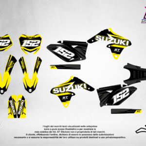 Kit Grafiche Personalizzate SUZUKI RM RMZ 65 85 125 250 450 – Nova – Crystal 0.4 mm