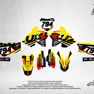 Kit Grafiche Personalizzate SUZUKI RM RMZ 65 85 125 250 450 – Phoenix – Crystal 0.4 mm