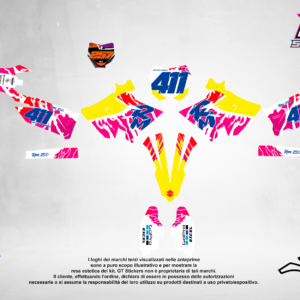 Kit Grafiche Personalizzate SUZUKI RM RMZ 65 85 125 250 450 – Phoenix – Crystal 0.4 mm