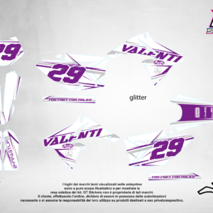 Kit Grafiche Personalizzate SUZUKI RM RMZ 65 85 125 250 450 – Storm – Crystal 0.4 mm