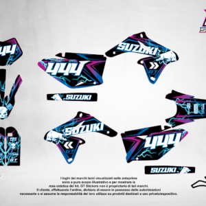 Kit Grafiche Personalizzate SUZUKI RM RMZ 65 85 125 250 450 – Talon – Crystal 0.4 mm