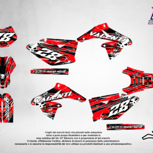 Kit Grafiche Personalizzate SUZUKI RM RMZ 65 85 125 250 450 – Vortex – Crystal 0.4 mm