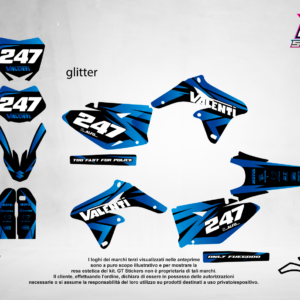 Kit Grafiche Personalizzate SUZUKI RM RMZ 65 85 125 250 450 – Wolf – Crystal 0.4 mm