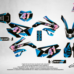 Kit Grafiche Personalizzate TMRACING EN MX 125 250 450 – Drift – Crystal 0.4 mm