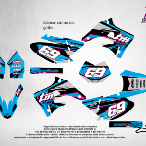 Kit Grafiche Personalizzate TMRACING EN MX 125 250 450 – Pulse – Crystal 0.4 mm