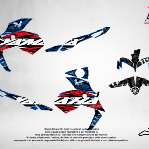 Kit Grafiche Personalizzate YAMAHA YZ YZF WR 65 85 125 250 450 – Bolt – Crystal 0.4 mm