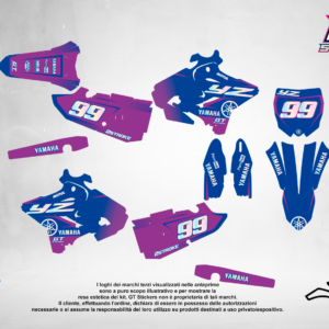 Kit Grafiche Personalizzate YAMAHA YZ YZF WR 65 85 125 250 450 – Drift – Crystal 0.4 mm