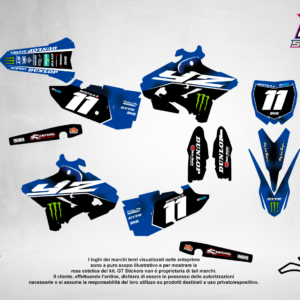 Kit Grafiche Personalizzate YAMAHA YZ YZF WR 65 85 125 250 450 – Eclipse – Crystal 0.4 mm