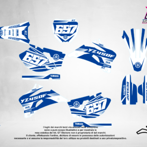 Kit Grafiche Personalizzate YAMAHA YZ YZF WR 65 85 125 250 450 – Edge – Crystal 0.4 mm