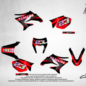 Kit Grafiche Personalizzate YAMAHA YZ YZF WR 65 85 125 250 450 – Falcon – Crystal 0.4 mm