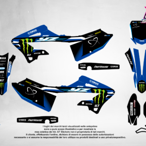 Kit Grafiche Personalizzate YAMAHA YZ YZF WR 65 85 125 250 450 – Frost – Crystal 0.4 mm