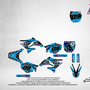 Kit Grafiche Personalizzate YAMAHA YZ YZF WR 65 85 125 250 450 – Nova – Crystal 0.4 mm