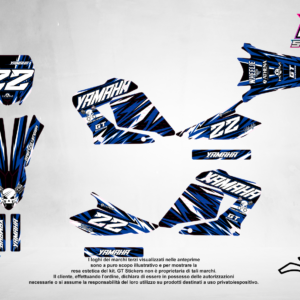 Kit Grafiche Personalizzate YAMAHA YZ YZF WR 65 85 125 250 450 – Predator – Crystal 0.4 mm
