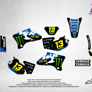 Kit Grafiche Personalizzate YAMAHA YZ YZF WR 65 85 125 250 450 – Pulse – Crystal 0.4 mm