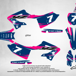 Kit Grafiche Personalizzate YAMAHA YZ YZF WR 65 85 125 250 450 – Reaper – Crystal 0.4 mm