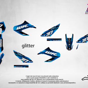 Kit Grafiche Personalizzate YAMAHA YZ YZF WR 65 85 125 250 450 – Rebel – Crystal 0.4 mm
