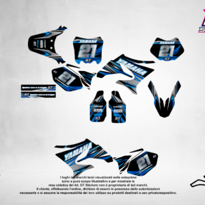 Kit Grafiche Personalizzate YAMAHA YZ YZF WR 65 85 125 250 450 – Rebel – Crystal 0.4 mm