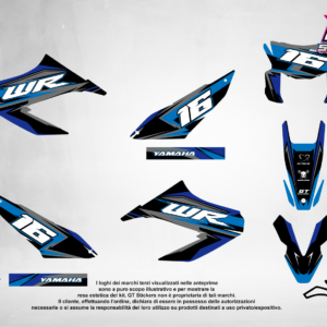 Kit Grafiche Personalizzate YAMAHA YZ YZF WR 65 85 125 250 450 – Shadow – Crystal 0.4 mm
