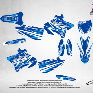 Kit Grafiche Personalizzate YAMAHA YZ YZF WR 65 85 125 250 450 – Spark – Crystal 0.4 mm