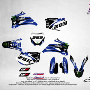 Kit Grafiche Personalizzate YAMAHA YZ YZF WR 65 85 125 250 450 – Strike – Crystal 0.4 mm