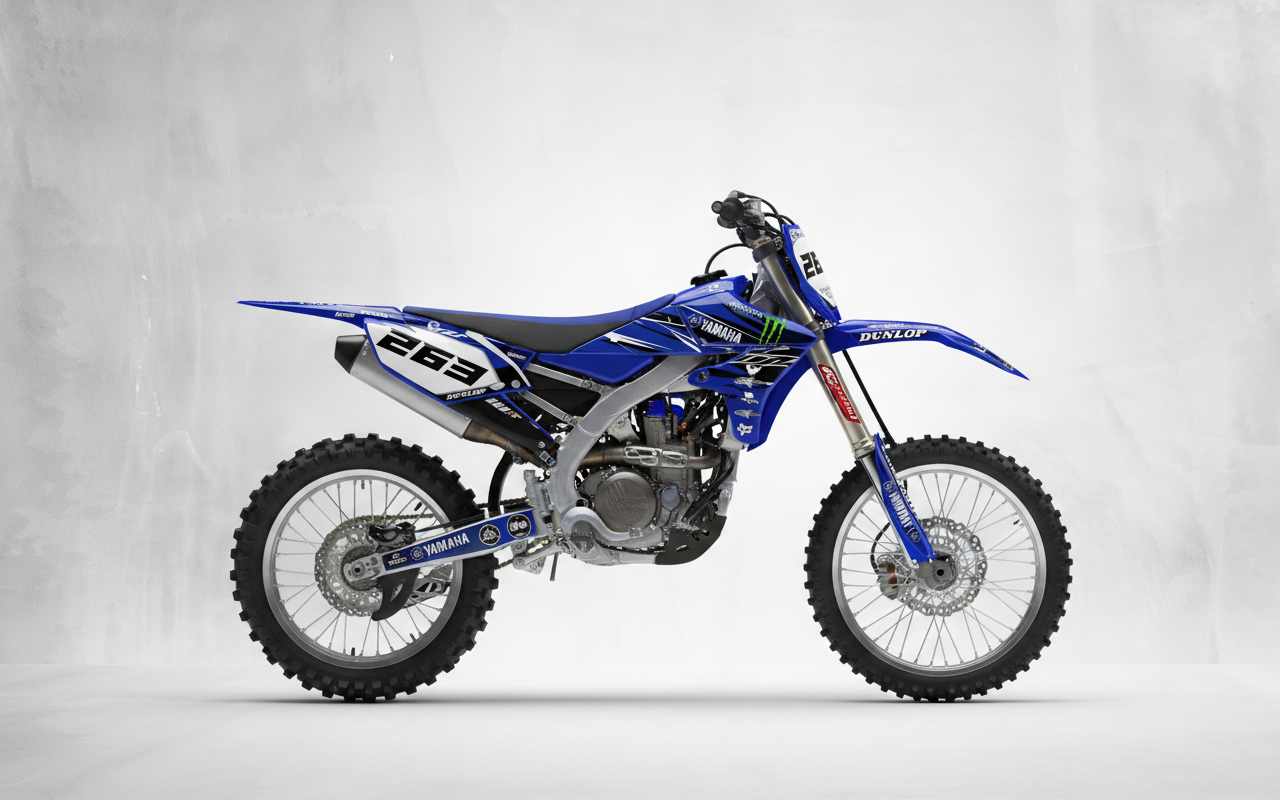 Kit Grafiche Personalizzate YAMAHA YZ YZF WR 65 85 125 250 450 – Strike – Crystal 0.4 mm - immagine 2