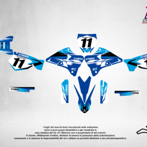 Kit Grafiche Personalizzate YAMAHA YZ YZF WR 65 85 125 250 450 – Talon – Crystal 0.4 mm