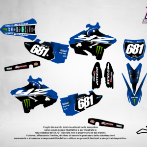 Kit Grafiche Personalizzate YAMAHA YZ YZF WR 65 85 125 250 450 – Talon – Crystal 0.4 mm
