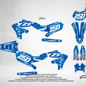 Kit Grafiche Personalizzate YAMAHA YZ YZF WR 65 85 125 250 450 – Talon – Crystal 0.4 mm