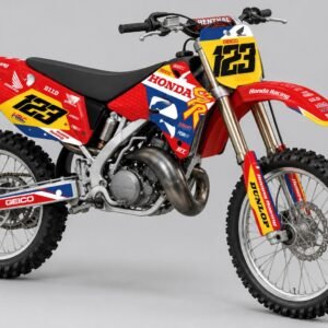 Kit de gráficos personalizado HONDA CR CRF 50 125 250 450 / HM CRE – Ninja – Crystal 0.4 mm