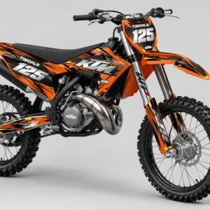 Custom Graphics Kit KTM SX SXF EXC 50 65 85 125 250 450 – Lightning – Crystal 0.4 mm