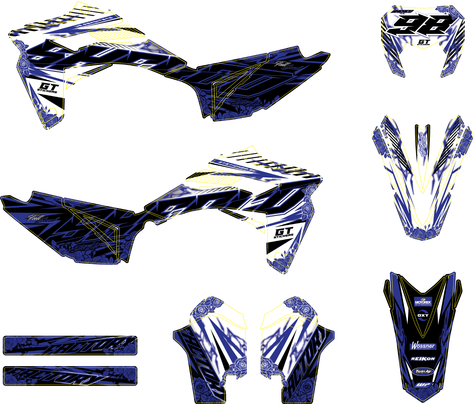 Sherco Valkyrie – layout adesivi Dekor-Kits