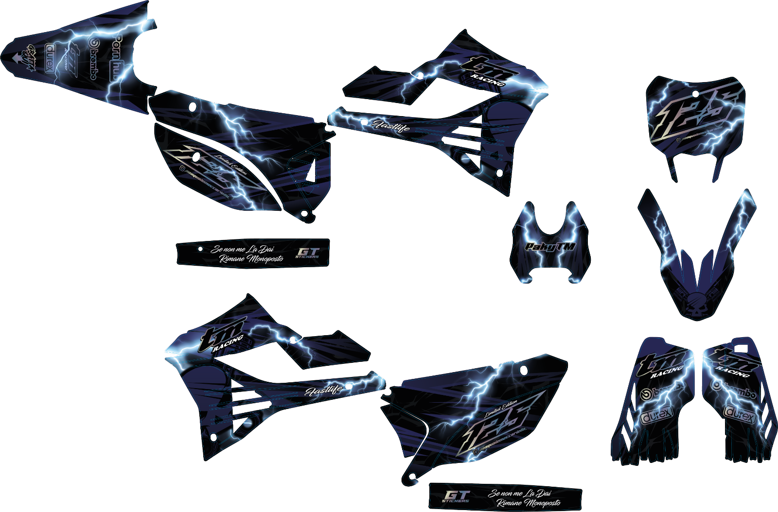 TM Racing Karma – layout adesivi graphics kits